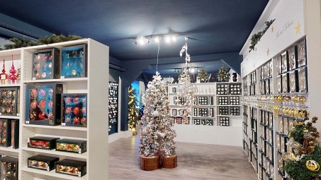 Glaschristbaumschmuck im Werksverkauf